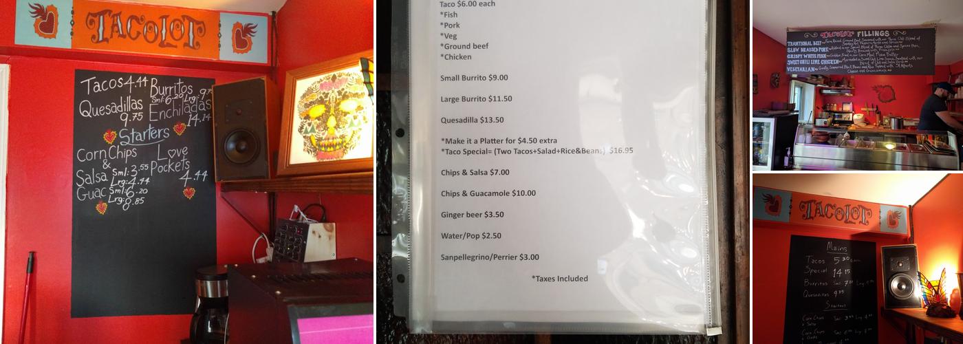 Tacolot Menu