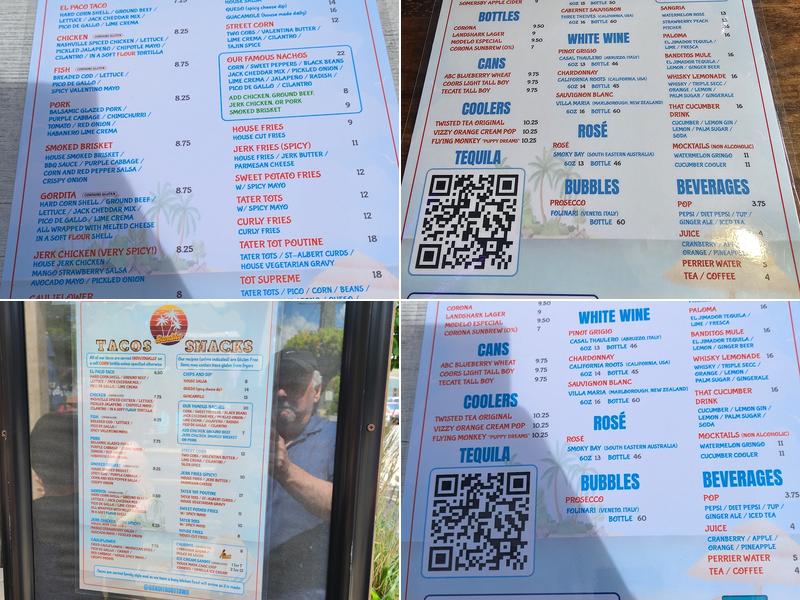 Banditos Menu