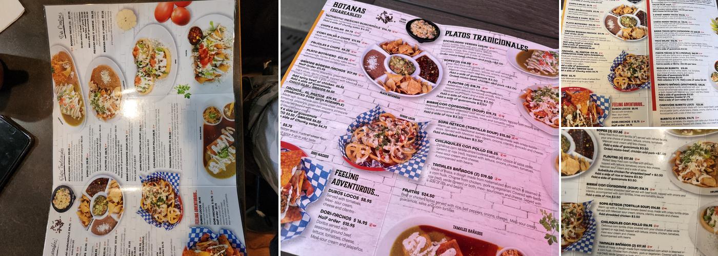 Bodega Mexican Restaurant Menu