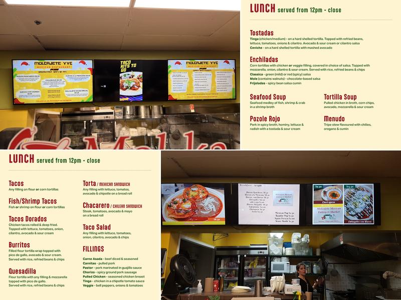 Molcajete Menu