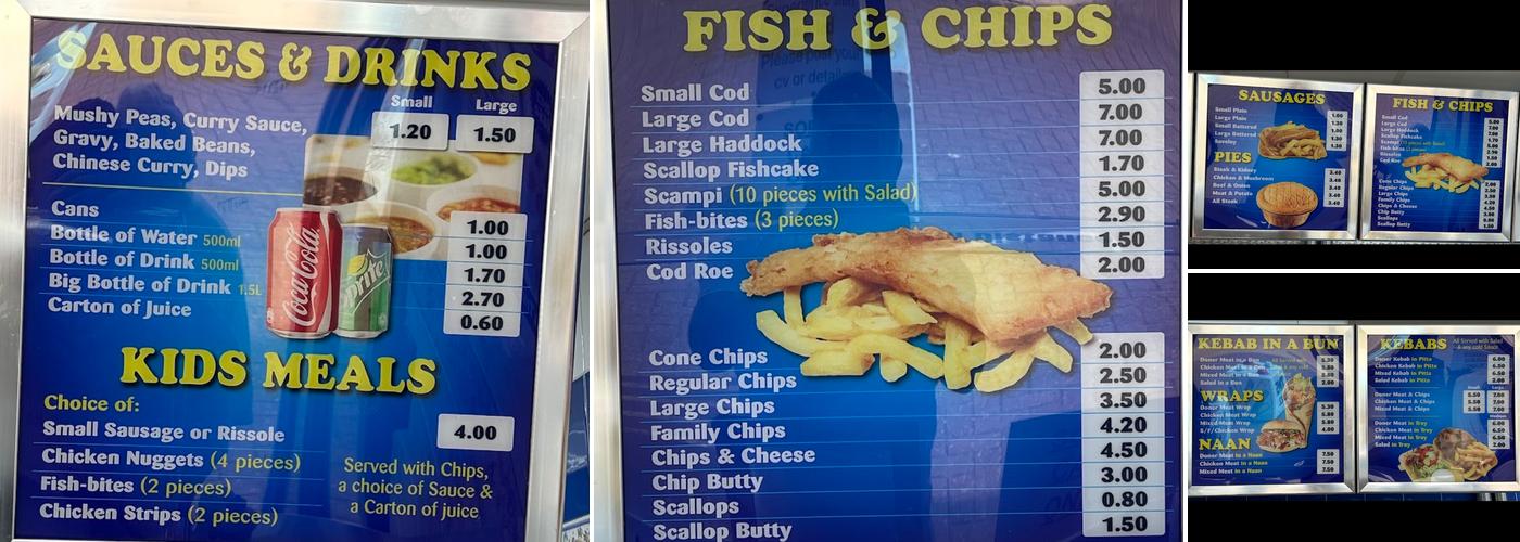 Thurcroft Fish Bar Menu
