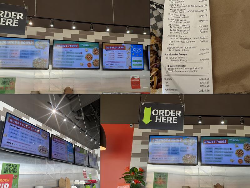 barBURRITO Menu