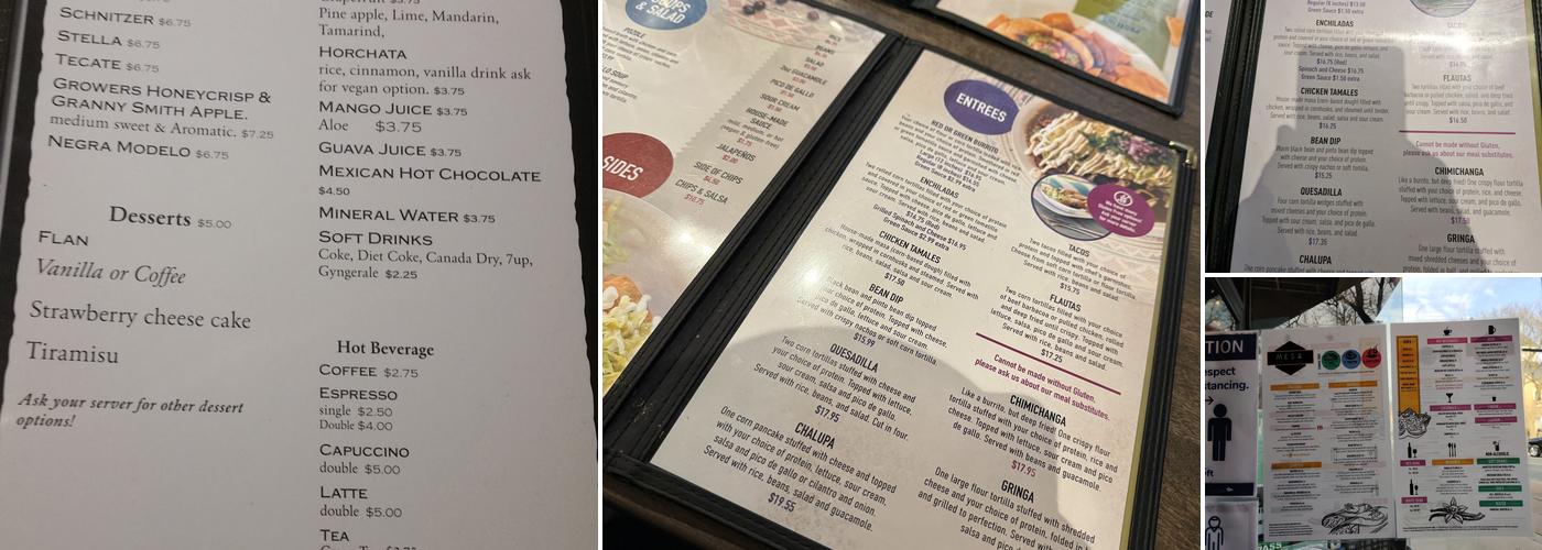 Mesa Menu