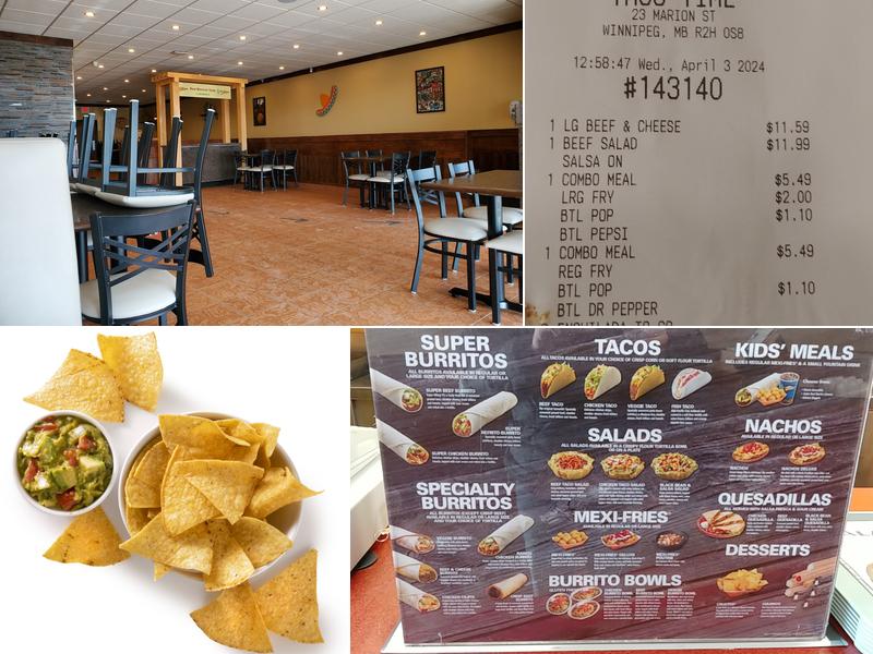 TacoTime Marion Street Menu