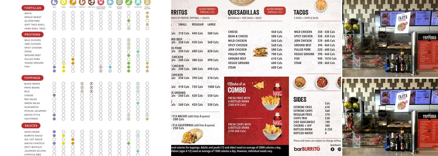 barBURRITO Menu