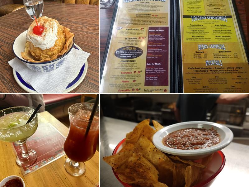 Under The Volcano Menu