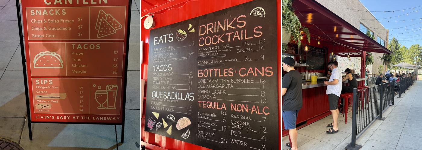 Laneway Canteen Menu