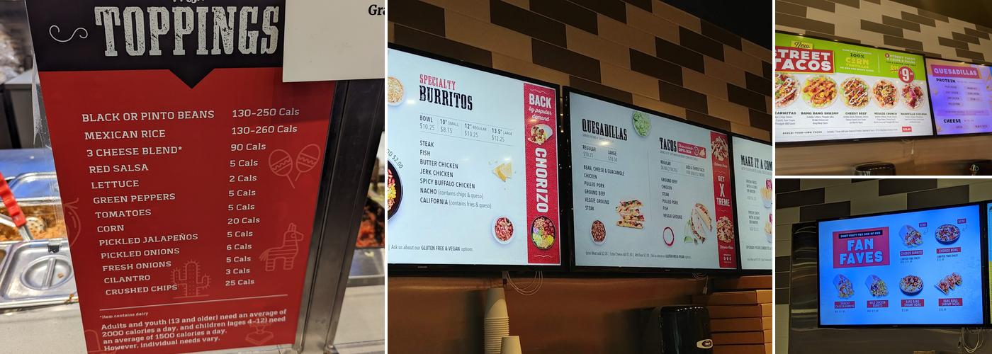 barBURRITO Menu