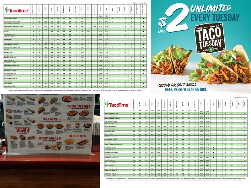 TacoTime Menu