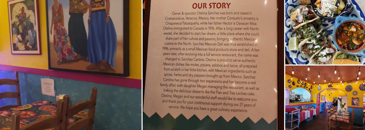 Sanchez Cantina Menu