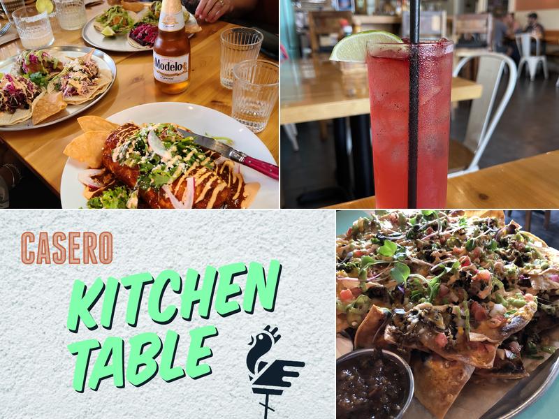 Casero Kitchen Table Menu