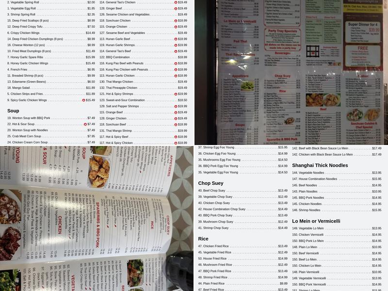 Dragon Delight Menu