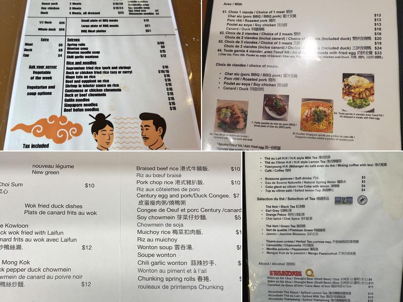 Restaurant Dobe & Andy Menu