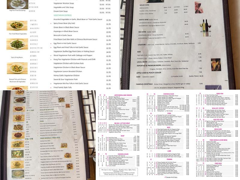 Grand View Szechuan Restaurant Menu