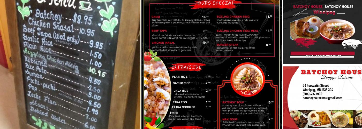 Batchoy House Menu