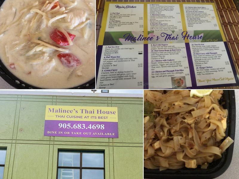 Malinee's Thai House Menu
