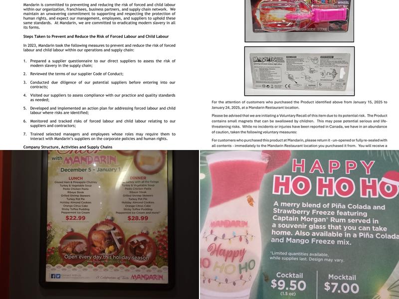 Mandarin Restaurant Menu