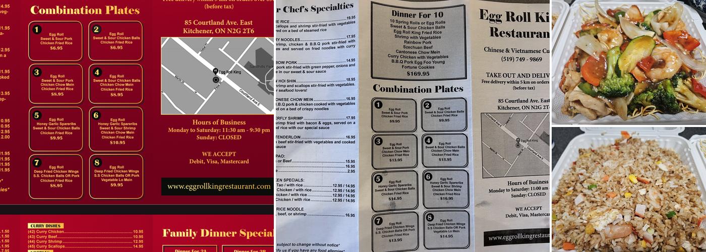 Egg Roll King Menu