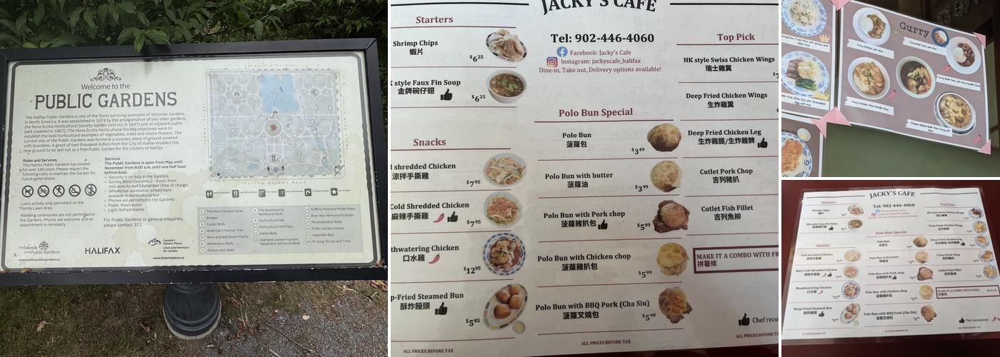 Jacky's Cafe Menu