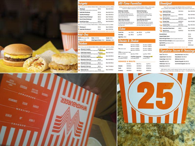 Whataburger Menu