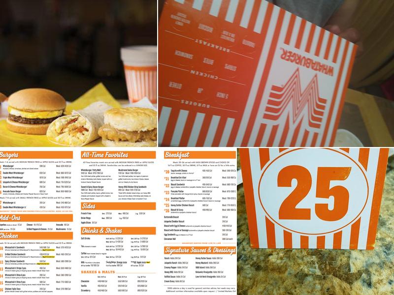 Whataburger Menu