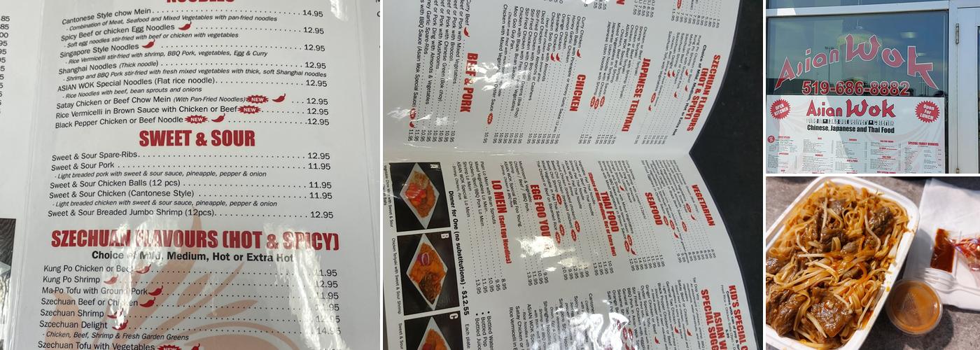 Asian Wok Menu