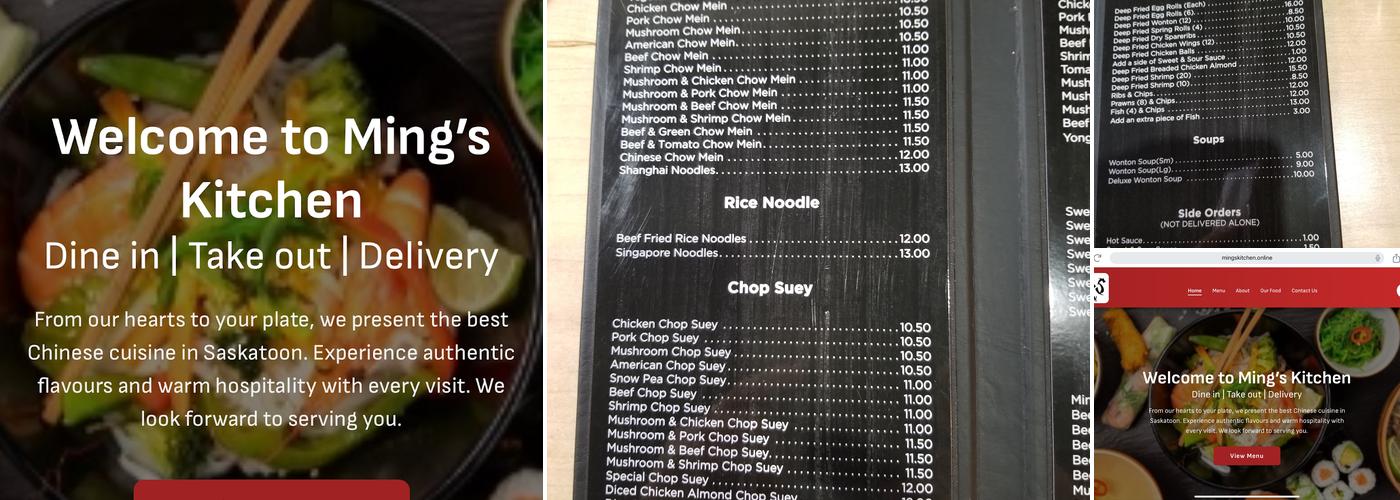 Ming's Kitchen Menu