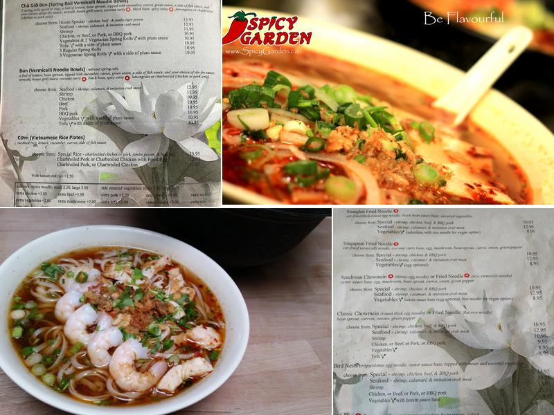 Spicy Garden Pho House Restaurant Menu
