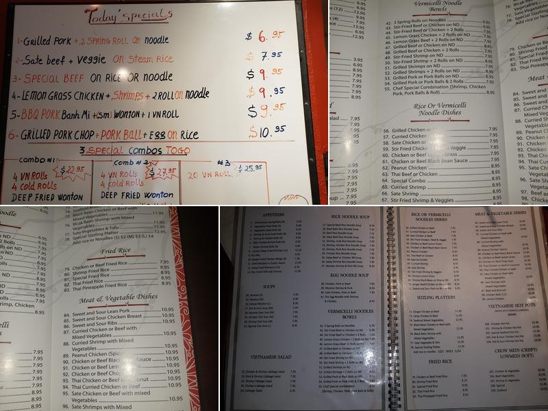 Spring Roll Restaurant Menu