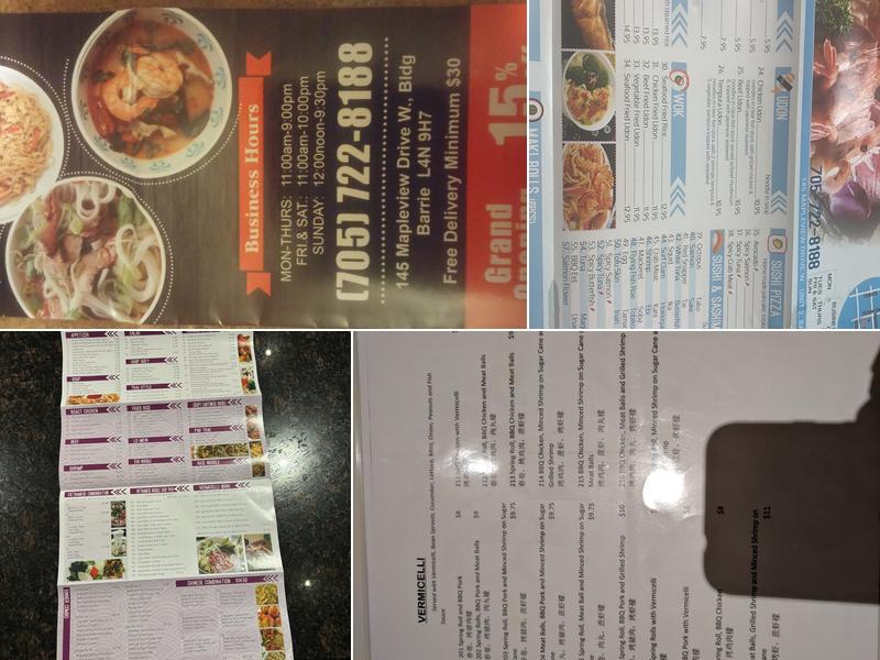 Big Pho Menu