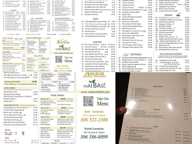 Thai Basil Menu
