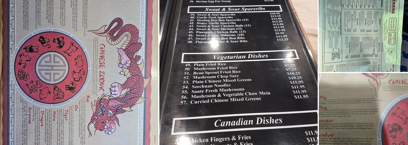 Mr. Chinese Menu