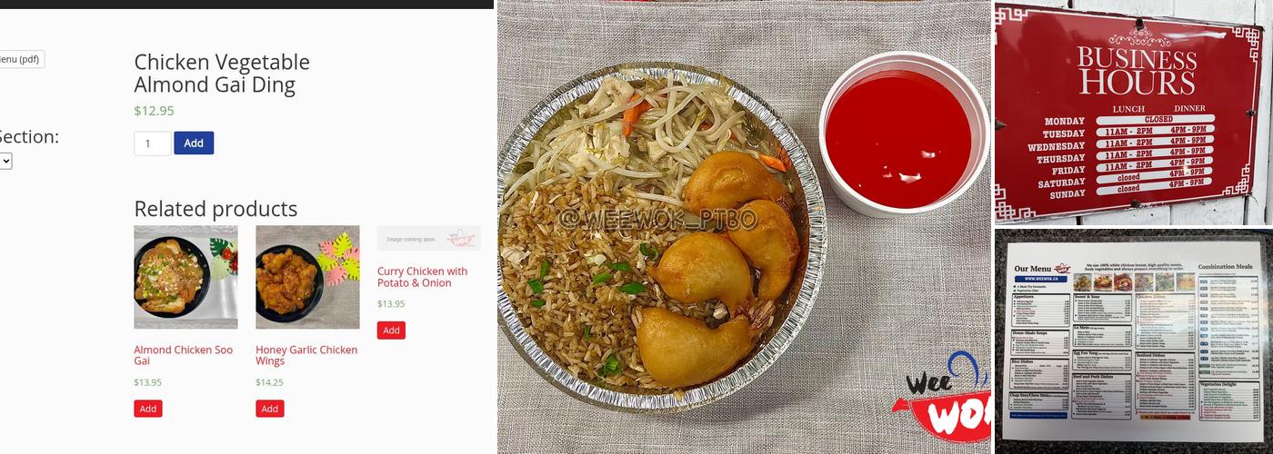 Wee Wok Express Menu