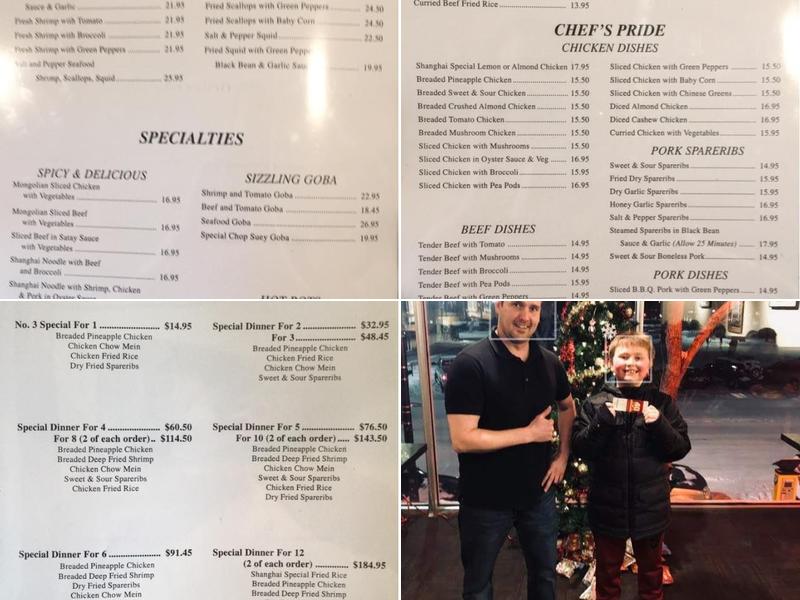 Shanghai Chop house Menu