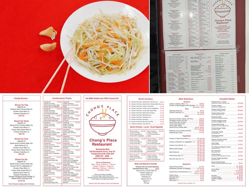 Chong's Place Menu