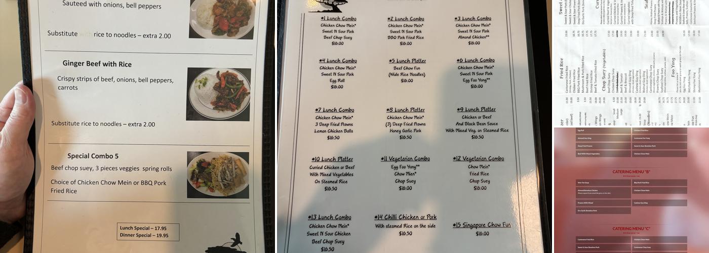 Canton Garden Menu