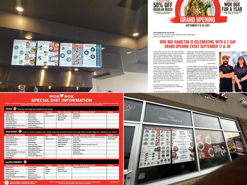 Wok Box - Grande Prairie Menu