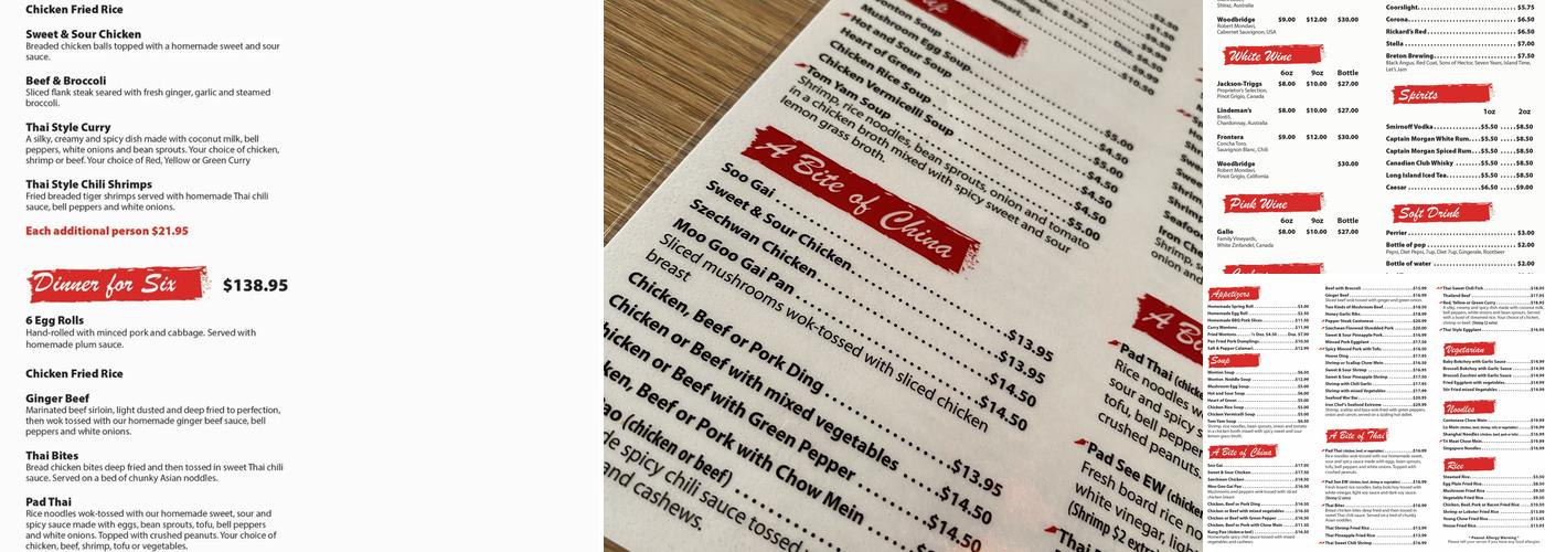 A Bite of Asia Menu