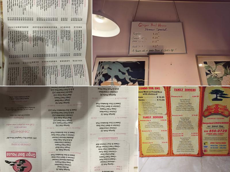 Ginger Beef House Menu