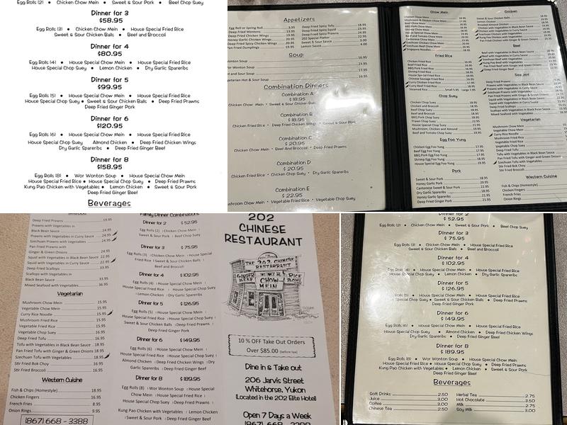 202 Chinese Menu