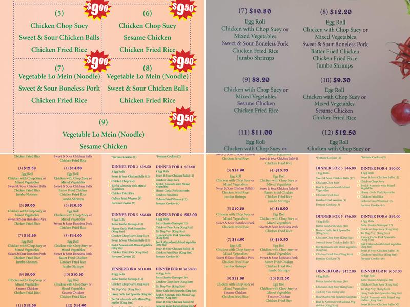 Chef Wok Menu