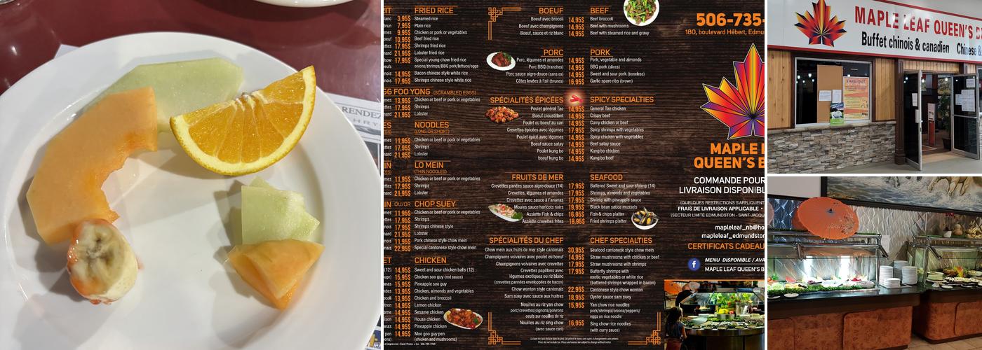 Maple Leaf Queen's Buffet Menu