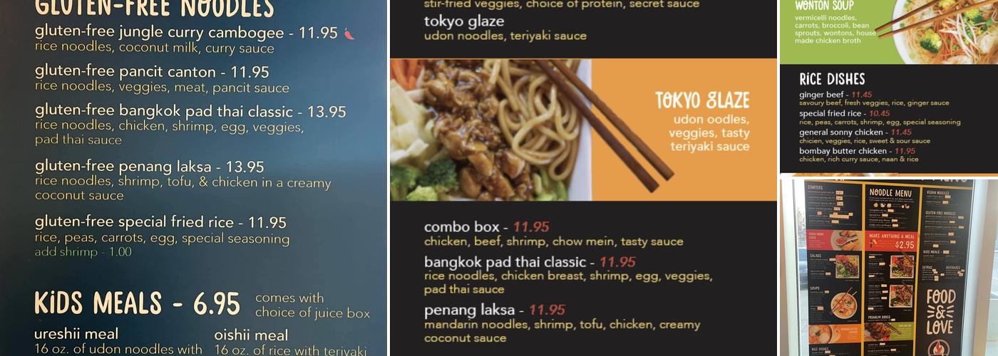 Oodle Noodle Menu