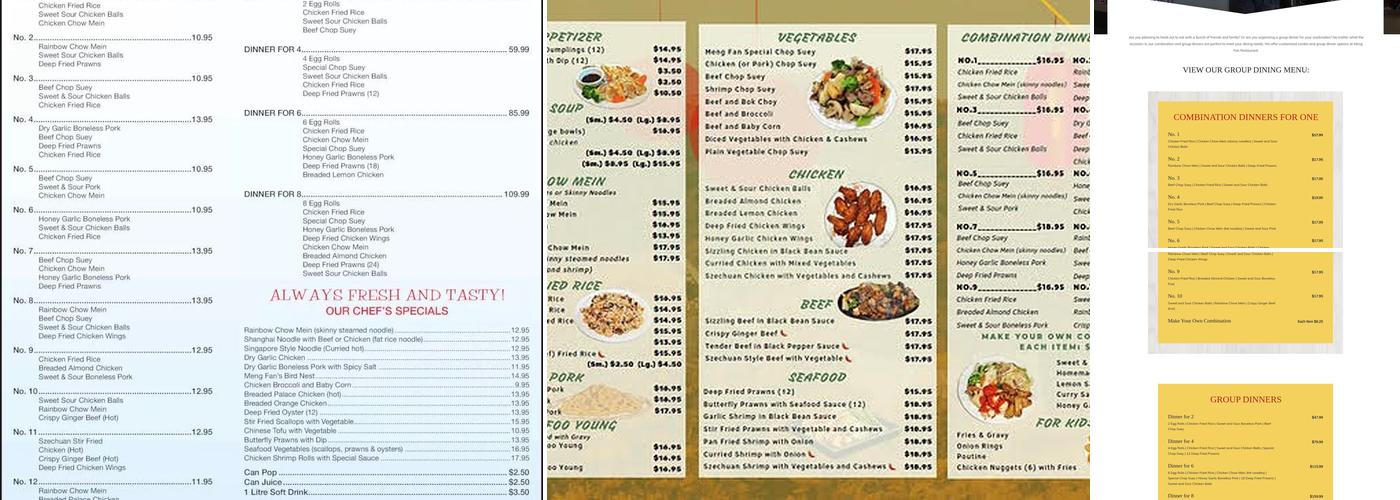 Cheung Sing Catering Ltd Menu