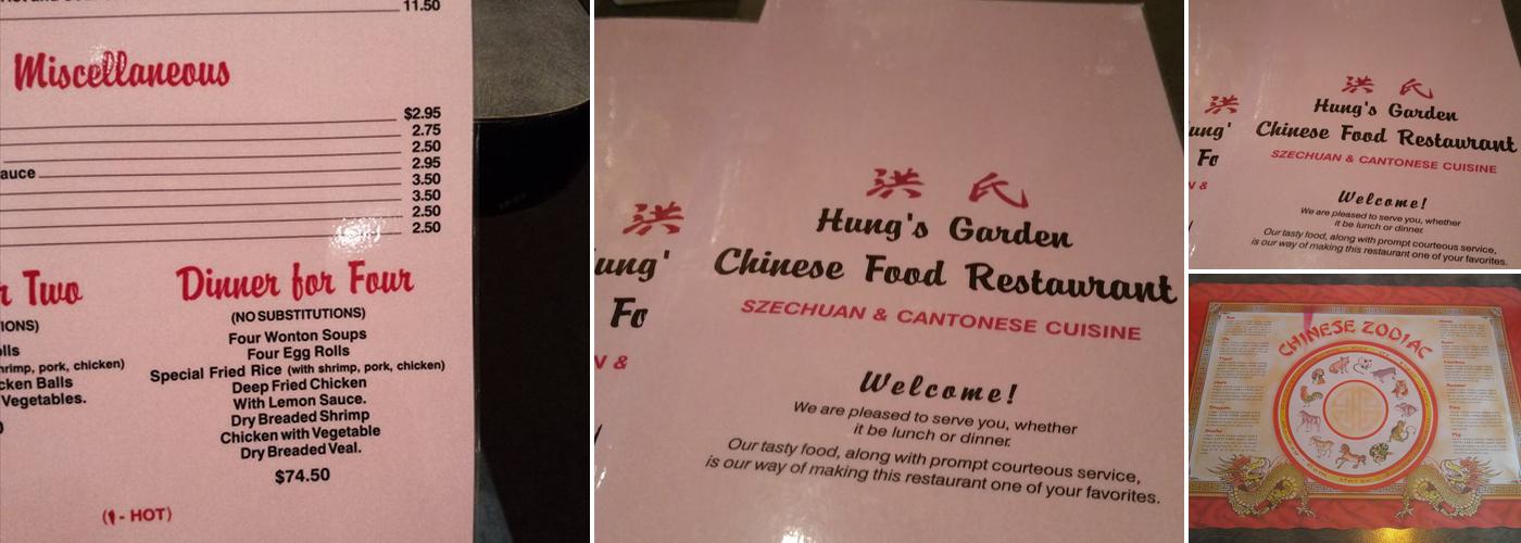 Hung's Garden Menu