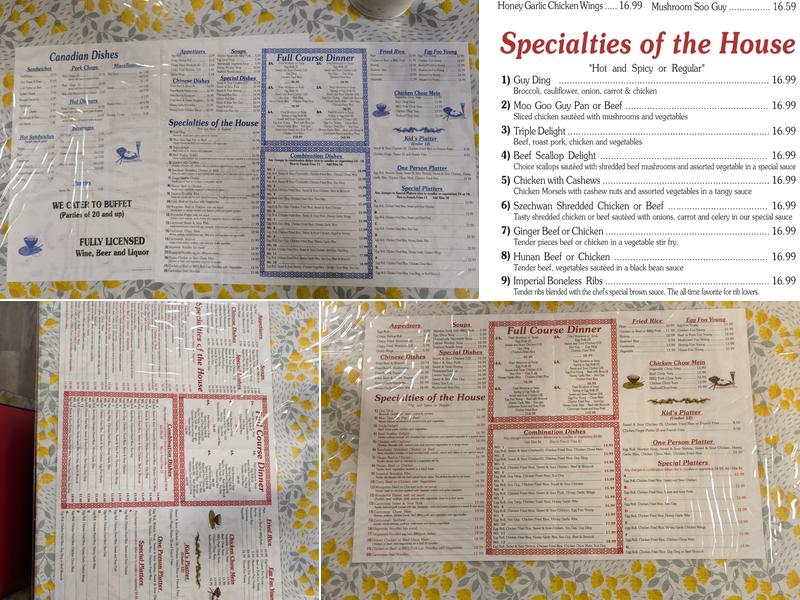 Highlight Restaurant Menu