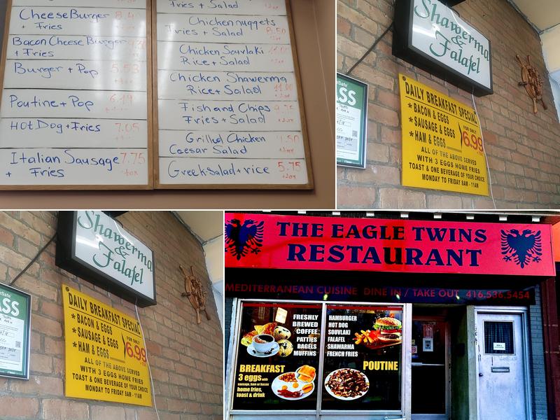 The Eagle Twins Menu