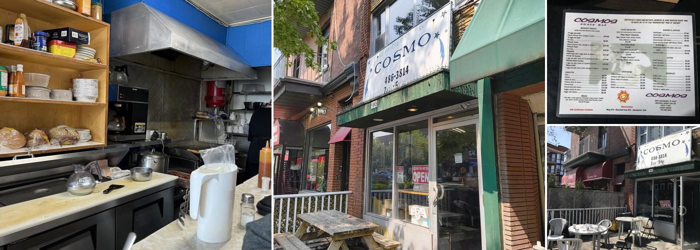 The Famous Cosmo's Menu