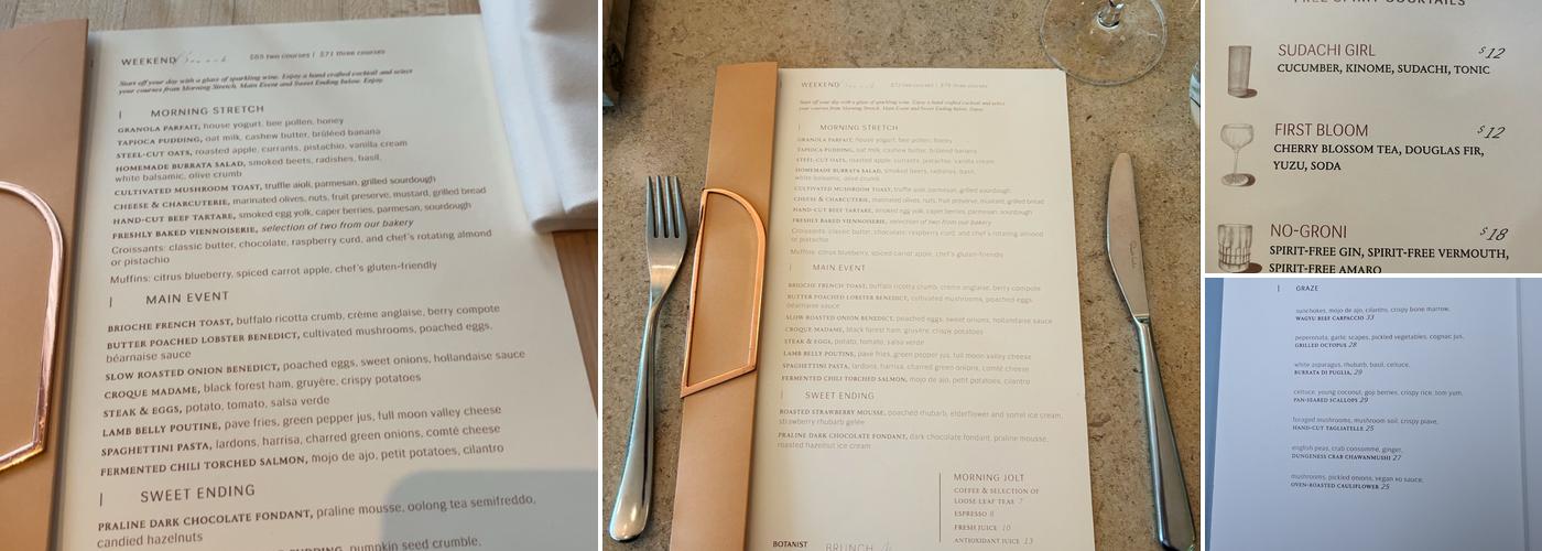 Botanist Menu