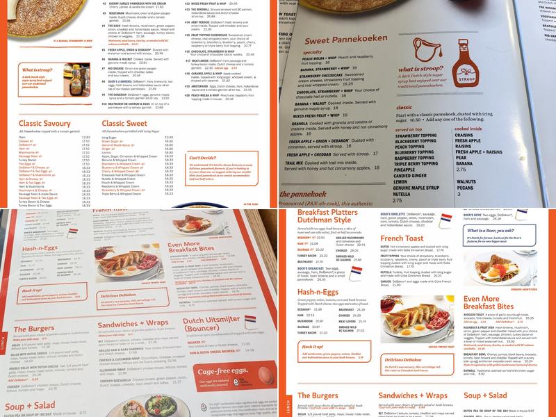 De Dutch Menu